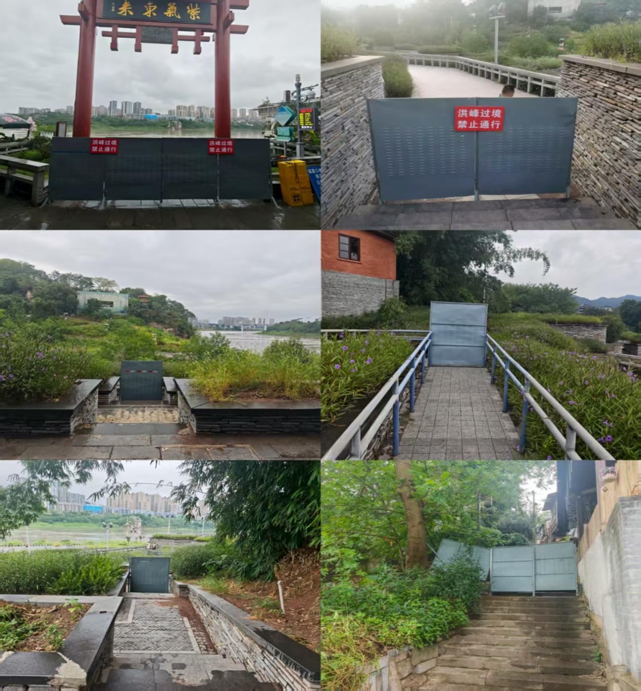磁器口街道综合行政执法大队高效应对洪峰守护游客安全