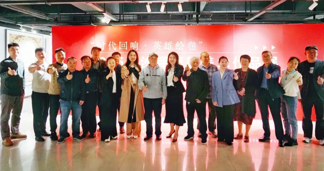 “时代回响.英雄绘卷”2025年沙坪坝区美术作品展在区文化馆开展
