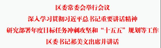 区委常委会举行会议区委书记祁美文主持并讲话