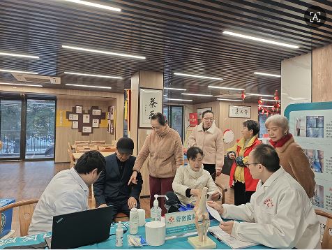 井口街道宏城名都社区开展老年人骨密度义诊活动