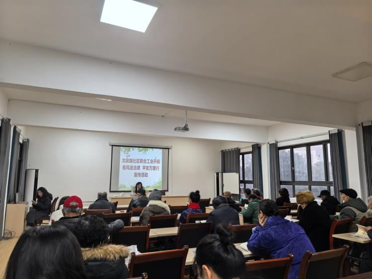 小龙坎街道龙泉路社区开展普法宣传活动